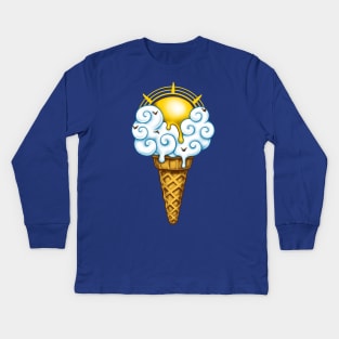 Sunny Ice Cream Kids Long Sleeve T-Shirt